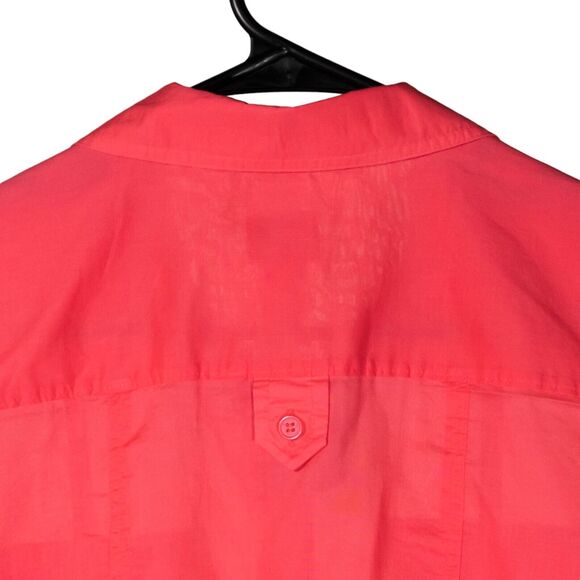 Chico's Women's Shirt Button Up Orange Long Sleeve Blouse Top Size 0 US S/4 NWT - Picture 10 of 10